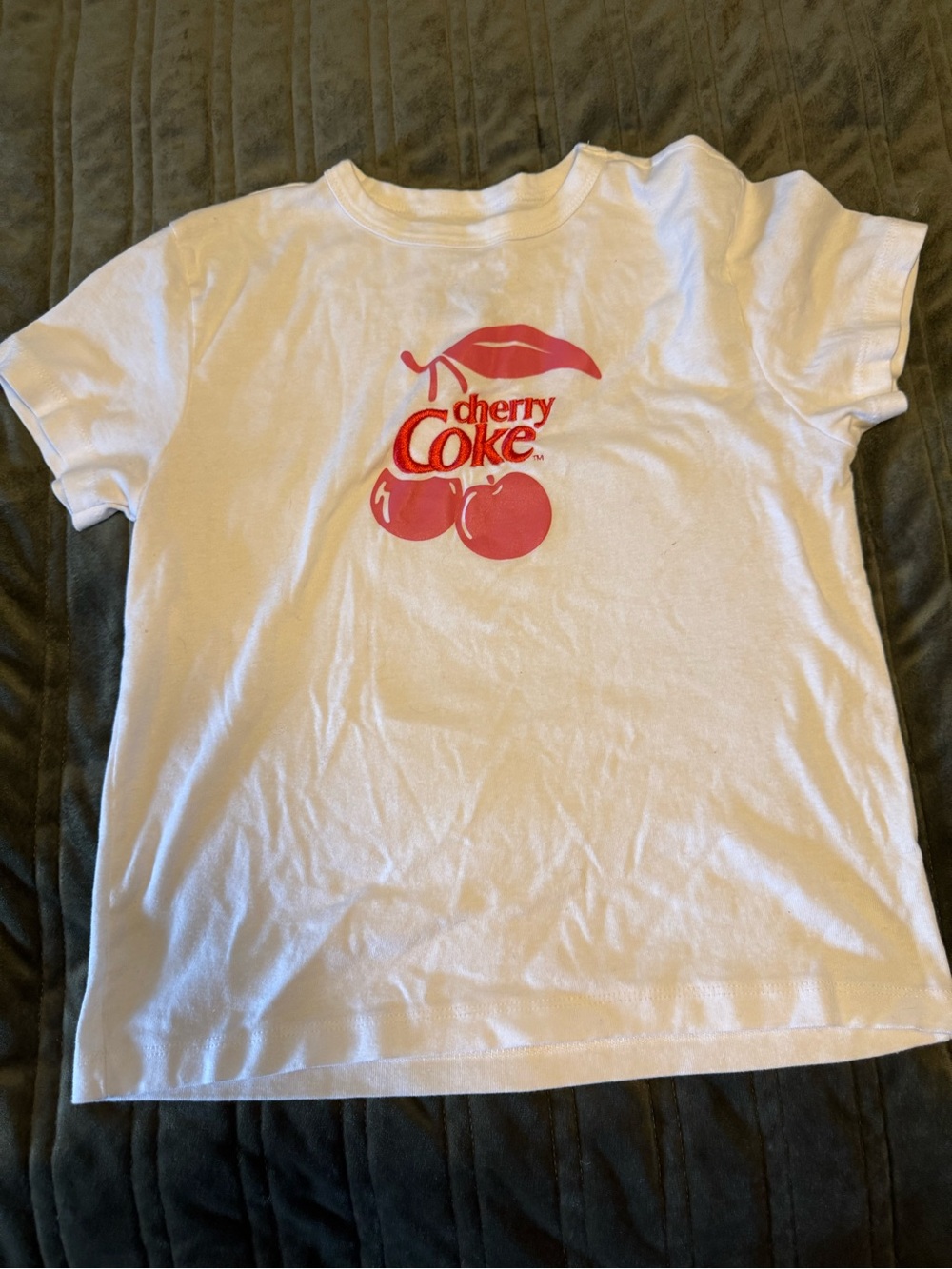 Cherry Graphic Kids White T-Shirt